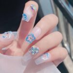 20 piezas de joyas de uñas apiladas accesorios de pegatinas de diamantes para uñas, H525 - Imagen 6
