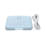 Calentador de toallas húmedas USB portátil para el hogar y el automóvil, USB Light Blue