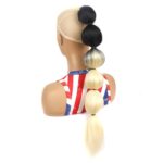 DLMW01 Peluca peluda con forma de burbuja, cola de caballo con cordón, pelucas de cola de caballo largas, esponjosas, especificaciones:, 1BT613