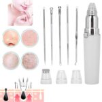HD-3138 Instrumento eléctrico de limpieza de poros Compresa caliente para exportar Acné Eliminación de espinillas Instrumento de belleza, White With Acne Needle