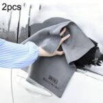 SUITU ST-9000 2 piezas Toalla de limpieza de coche de gamuza doble Paño de lavado seco, Tamaño:, 40x40cm