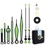 5 juegos de longitud del eje 18,5 mm reloj de cuarzo movimiento silencioso + manos luminosas kit de bricolaje, especificaciones:, Movement+3 Sets Needles