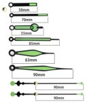 5 juegos de longitud del eje 18,5 mm reloj de cuarzo movimiento silencioso + manos luminosas kit de bricolaje, especificaciones:, Movement+3 Sets Needles - Imagen 2