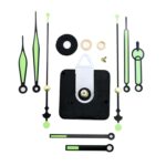 5 juegos de longitud del eje 18,5 mm reloj de cuarzo movimiento silencioso + manos luminosas kit de bricolaje, especificaciones:, Movement+3 Sets Needles - Imagen 4