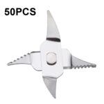 50 PCS CA-5408 Exprimidor de frutas portátil Hoja de dientes verticales de 4 hojas Hoja de mezcla de acero inoxidable