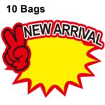 10 bolsas 25x19cm Etiqueta de precio de producto Etiqueta de precio de supermercado Etiqueta de precio de explosión, WM-008