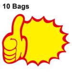 10 bolsas 25x19cm Etiqueta de precio de producto Etiqueta de precio de supermercado Etiqueta de precio de explosión, XD-559