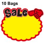 10 bolsas 21x15cm Etiqueta de precio de producto Etiqueta de precio de supermercado Etiqueta de precio de explosión, WM210