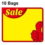 10 bolsas 21x15cm Etiqueta de precio de producto Etiqueta de precio de supermercado Etiqueta de precio de explosión, WM213