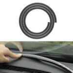 Panel de instrumentos de tira de goma con sello de elastómero para coche, a prueba de fugas, a prueba de polvo, insonorizado, Universal, N856 Carbon Fiber Pattern