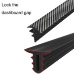 Panel de instrumentos de tira de goma con sello de elastómero para coche, a prueba de fugas, a prueba de polvo, insonorizado, Universal, 2pcs N856 No Fiber Pattern - Imagen 3