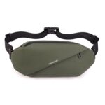 HAOSHUAI 1100-20 Riñonera para hombre Bolsa para teléfono móvil para correr al aire libre, 1100-20 Army Green