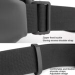HAOSHUAI 1100-20 Riñonera para hombre Bolsa para teléfono móvil para correr al aire libre, 1100-20 Black - Imagen 5