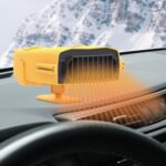 Coche 12V Calentador Descongelar Nieve Desempañador, Yellow Heater