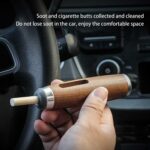 Cenicero antivolador multifuncional para fumar en el automóvil, Beechwood Rose Gold - Imagen 4