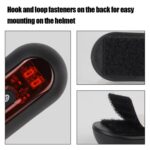Luz de advertencia para casco de moto, luz trasera impermeable recargable por USB, 4 Beads - Imagen 4