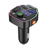 Coche Bluetooth Transmisor FM PD Luz ambiental de carga rápida, Q6, Q8