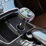 Coche Bluetooth Transmisor FM PD Luz ambiental de carga rápida, Q6, Q8 - Imagen 4