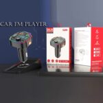 Coche Bluetooth Transmisor FM PD Luz ambiental de carga rápida, Q6, Q8 - Imagen 5