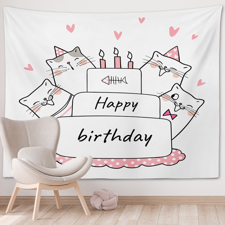 TBD0603136205B.jpg Fondo de foto de feliz cumpleaños Decoración de fiesta Tela decorativa, 230x150cm - Imagen 1