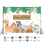 1,5 m x 1 m Animal bosque dibujos animados cumpleaños fiesta banquete decoración foto fondo tela, MDM07437, MDM07470, MDN03318, MDN06668, MDN08226, MDN09919, MDN12536, MDN13326, MDT09565, MDT10056 - Imagen 3