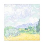 10 Uds., serie de pintura Vintage, libro de notas no adhesivo, Manual, Material de papel, Green Wheatfield