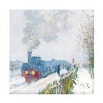 10 Uds., serie de pintura Vintage, libro de notas no adhesivo, Manual, Material de papel, Train Snow