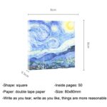10 Uds., serie de pintura Vintage, libro de notas no adhesivo, Manual, Material de papel, Train Snow - Imagen 3