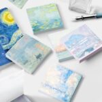 10 Uds., serie de pintura Vintage, libro de notas no adhesivo, Manual, Material de papel, Van Gogh-Lihua - Imagen 6