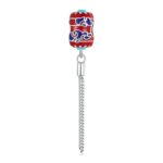 Plata esterlina S925 Nubes auspiciosas Linterna roja Pulsera Colgante de cuentas, BSC727