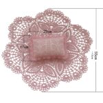 Manta redonda de encaje hueco + traje de almohada atrezos para fotografía de bebés, Blanket Suit(Light Green) - Imagen 3