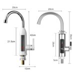 ZSW-D02 Grifo eléctrico de cocina caliente instantáneo con pantalla digital inteligente para el hogar, enchufe:, EU Plug - Imagen 3