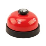 3 uds juguete para mascotas entrenamiento llamado cena campana pequeña huella anillo perro juguetes, 3pcs Pet Bell Red