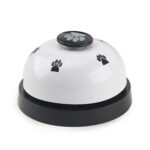3 uds juguete para mascotas entrenamiento llamado cena campana pequeña huella anillo perro juguetes, 3pcs Pet Bell White