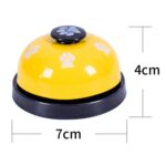 3 uds juguete para mascotas entrenamiento llamado cena campana pequeña huella anillo perro juguetes, 3pcs Pet Bell Yellow - Imagen 3