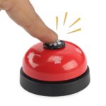 3 uds juguete para mascotas entrenamiento llamado cena campana pequeña huella anillo perro juguetes, 3pcs Pet Bell Yellow - Imagen 4
