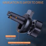 Soporte de teléfono de carga inalámbrica para coche magnético de inducción infrarroja Q3 con Micro USB + 8 pines + conector magnético tipo C/USB-C, Q3 Black - Imagen 4