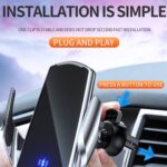 Soporte de teléfono de carga inalámbrica para coche magnético de inducción infrarroja Q3 con Micro USB + 8 pines + conector magnético tipo C/USB-C, Q3 Red - Imagen 6