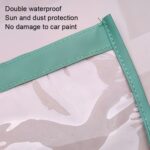 Puerto de carga de vehículos eléctricos Cubierta de lluvia transparente magnética, Rain Cover Transparent Green - Imagen 5