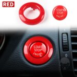 For 2004-2011 BMW E81/E87 2pcs /Set One-Key Start Button Cover Decoration - Imagen 2
