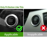 For 2004-2011 BMW E81/E87 2pcs /Set One-Key Start Button Cover Decoration - Imagen 4