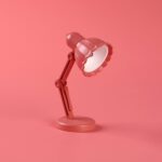 Forma de flor LED Mini lámpara de mesa magnética Luz de noche plegable junto a la cama, 09A Rose Red