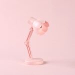 Forma de flor LED Mini lámpara de mesa magnética Luz de noche plegable junto a la cama, 09B Pink