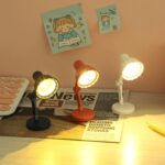 Forma de flor LED Mini lámpara de mesa magnética Luz de noche plegable junto a la cama, 09B Pink - Imagen 2