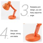 Forma de flor LED Mini lámpara de mesa magnética Luz de noche plegable junto a la cama, 09B Pink - Imagen 5