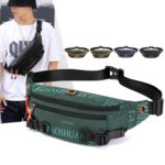 HAOSHUAI 5132 Outdoor Men Riñonera Sports Running Chest Bag, 5132 Dark Blue - Imagen 2