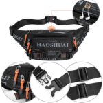 HAOSHUAI 5135 Bolso de cintura para hombres al aire libre Bolso de hombres de tela de nylon impermeable, 5135 Dark Blue - Imagen 4