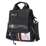 HAOSHUAI 206-1 Bolso bandolera de mano para hombre Bolso de tela impermeable para exteriores, 206-1 Dark Blue