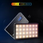 Weeylite RB08P 52LEDs RGB Efecto de luz de colores Mini Fotografía Luz de relleno - Imagen 3