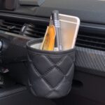 2 uds organizador de almacenamiento de ventilación de aire de coche colgante multifuncional